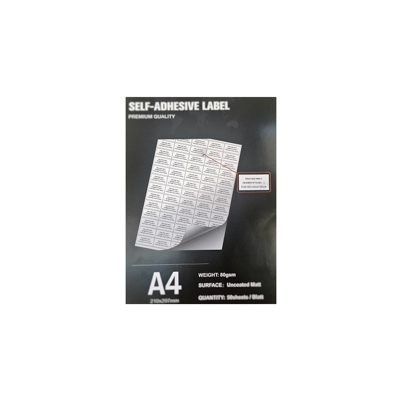 Carta autoadesiva 105*174 mm (8 etichette per foglio)
