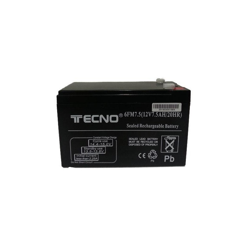 BATTERIA ERMETICA AL PIOMBO 12V 7 5A
