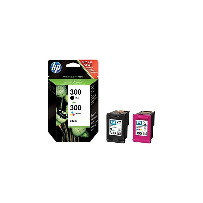 Hp 300 nero + color CN637EE Multipack originale