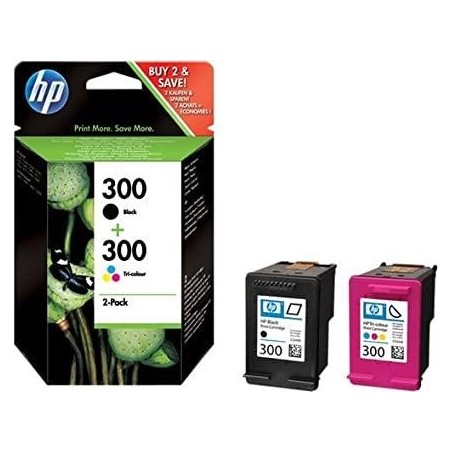 Hp 300 nero + color CN637EE Multipack originale