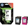 Hp 300 nero + color CN637EE Multipack originale