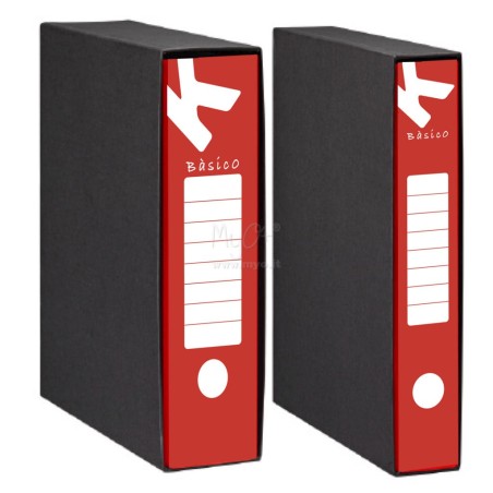 Raccoglitore protocollo e commerciale dorso 5cm Rosso