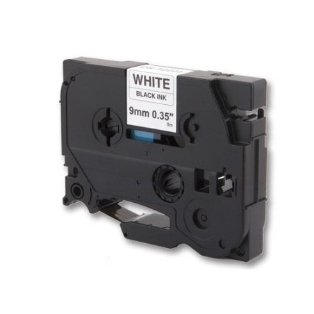 White 9mmX8m for Brother Eletronic labelling TZ-221/TZe-221
