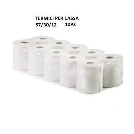 Rotoli termici per cassa 57*30*12 Conf 10 pezzi