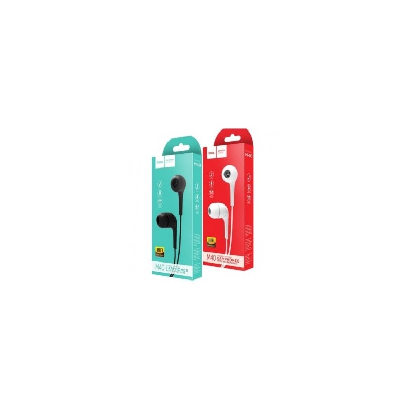 Auricolari EarPhones con Microfono e Controlli 1.2 mt Bianchi