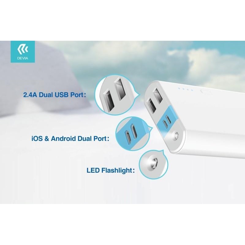 Power Bank 10.000 mA con Spine iOS & Android