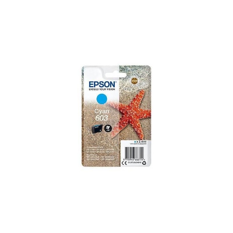 Epson T603 Ciano C13T03U24010 Cartuccia Originale