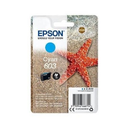 Epson T603 Ciano C13T03U24010 Cartuccia Originale