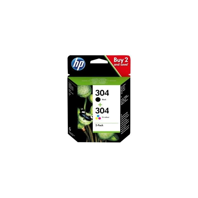 Hp 304 Nero + Color 3JB05AE XL 220  Pagine BiPack