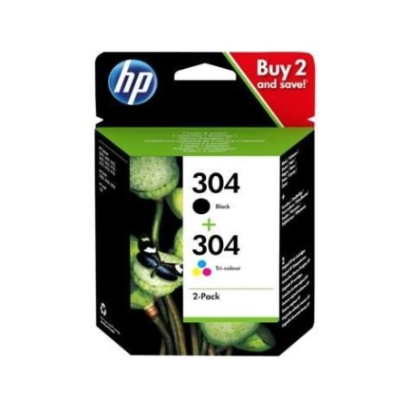 Hp 304 Nero + Color 3JB05AE XL 220  Pagine BiPack