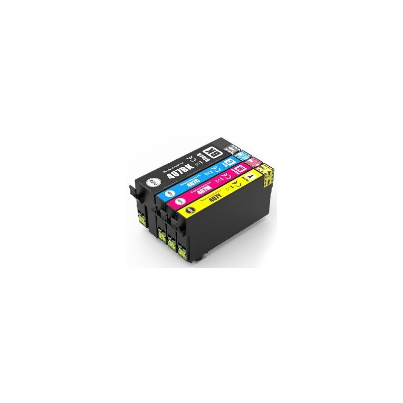 Epson T407XL Magenta Cartuccia Compatibile per Epson WF-4745 Series