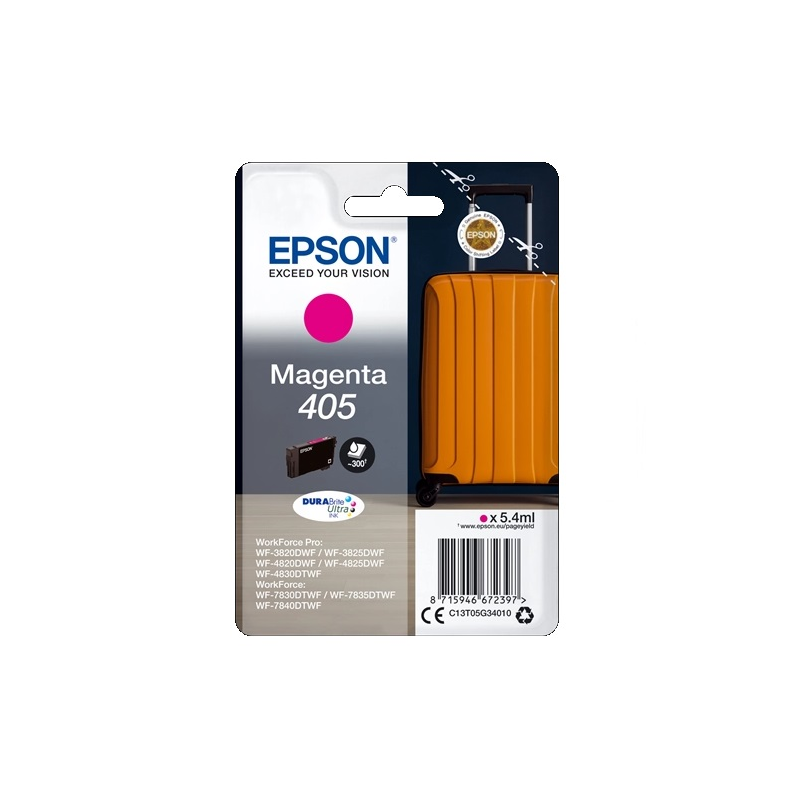 Epson T405 Magenta Cartuccia Originale C13T05G34010