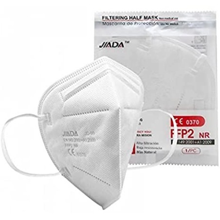 Mascherina FFP2 colore bianco CE 2163  Normativa UNE-EN 149:2001+A1:2009