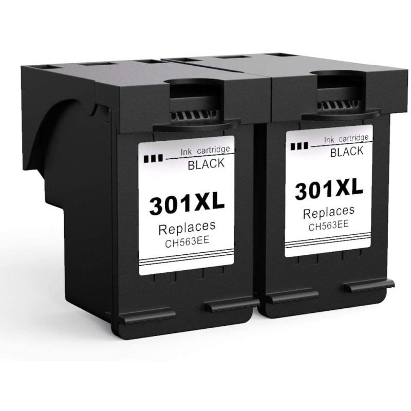 HP 301XL 2 pz Nero Compatibile per DeskJet 1050, 2540 e 3050, OfficeJet 2620, HP 301XL 2 pz Nero Compatibile per DeskJet 1050, 2540 e 3050, OfficeJet 2620,