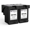 HP 301XL 2 pz Nero Compatibile per DeskJet 1050, 2540 e 3050, OfficeJet 2620,