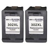 HP 302XL Nero 2 pezzi Compatibile per DeskJet 1110, 2130 e 3630 F6U68AE