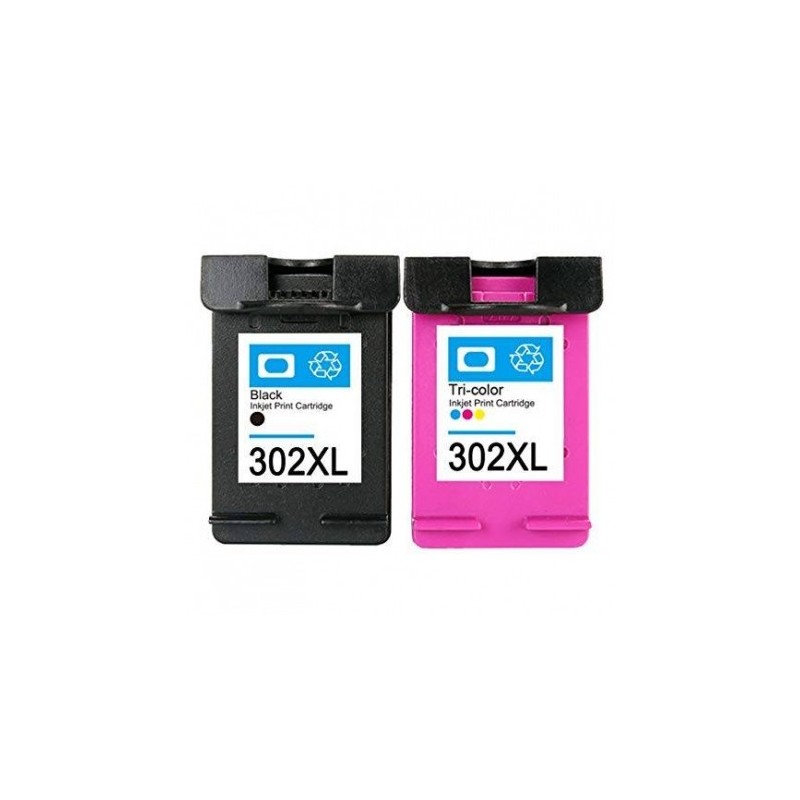 HP 302XL Nero e Color Compatibile per DeskJet 1110, 2130 e 3630, HP OfficeJet 38 HP 302XL Nero e Color Compatibile per DeskJet 1110, 2130 e 3630, HP OfficeJet 38