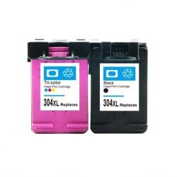 Hp 304XL Nero e Color Compatibile per DeskJet 2620, Deskjet 3720, 3730, 3750 e 3