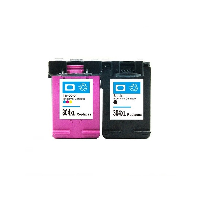 Hp 304XL Nero e Color Compatibile per DeskJet 2620, Deskjet 3720, 3730, 3750 e 3 Hp 304XL Nero e Color Compatibile per DeskJet 2620, Deskjet 3720, 3730, 3750 e 3