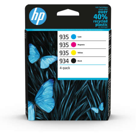 HP 934 Black 935 CMY Originali confezione 4 pz 6ZC72AE