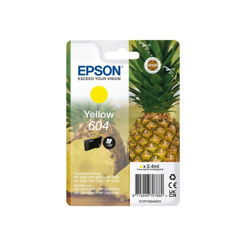 Epson T604 Giallo C13T10G44010 Cartuccia Originale