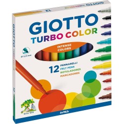 Pennarelli in Astuccio da 12 Colori Fila Giotto Turbocolor