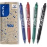 Penna gel a scatto, punta 0.7 mm, colore NERO - PILOT FRIXION BALL CLICKER