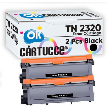 Brother BOX 2 TN2320 Nero Toner Compatibile per HL L2300, DCP L2500, MFC L2700