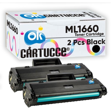 Samsung BOX 2 ML1660 MLT-D1042S Toner Compatibile per ML1865 W, SCX3000, SCX3201