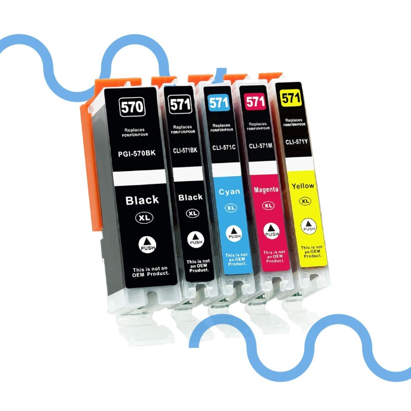 Canon BOX 5 PGI570 CLI 571XXL k c m y per MG5700 MG6800 MG7700 Canon BOX 5 PGI570 CLI 571XXL k c m y per MG5700 MG6800 MG7700