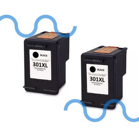 HP BOX 2 301XL CH546EE Nero Compatibile per DeskJet 1050, 2540 e 3050, OfficeJet 2620