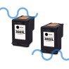 HP BOX 2 302XL F6U67AE Nero Compatibile per DeskJet 1110, 2130 e 3630, HP OfficeJet