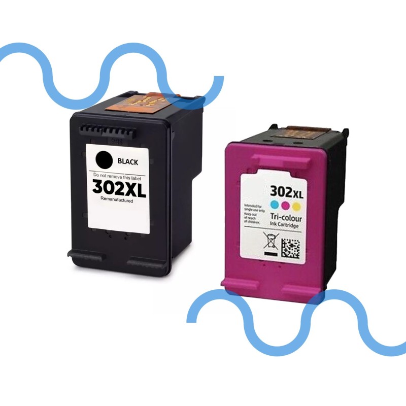 HP BOX 2 302XL F6U67AE nero+Color Compatibile per DeskJet 1110, 2130 e 3630, HP OfficeJet HP BOX 2 302XL F6U67AE nero+Color Compatibile per DeskJet 1110, 2130 e 3630, HP OfficeJet