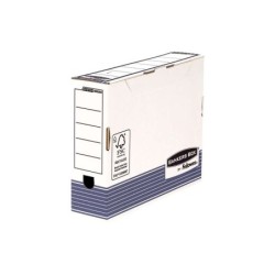 Fellowes Bankers Box Caja de Archivo Definitivo 80mm A4 - Montaje Automatico Fastfold - Carton Reciclado Certificacion FSC