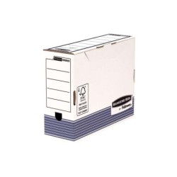 Fellowes Bankers Box Scatola per fascicoli definitivi 100 mm A4 - Assemblaggio rapido automatico - Certificazione FSC in cartone