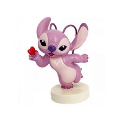 Enesco Disney Lilo & Stitch Angel con Corazon - Figura de Coleccion - Fabricada en Resina - Tallado y Pintado a Mano