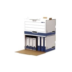 Fellowes Bankers Box Contenedor de Archivos - Acceso Frontal - Montaje Manual - Carton Reciclado Certificacion FSC