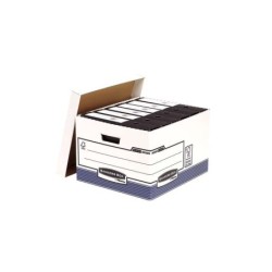 Contenitore Fellowes Bankers Box Folio - Assemblaggio automatico Fastfold - Certificazione FSC in cartone riciclato 10pz 10pz