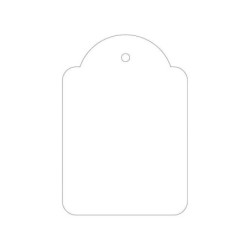 Apli Etiquetas Colgantes Blancas 45 x 65mm 400 U.
