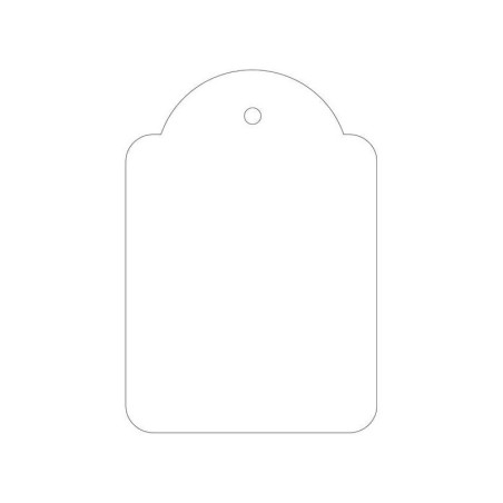 Apli Etiquetas Colgantes Blancas 45 x 65mm 400 U.