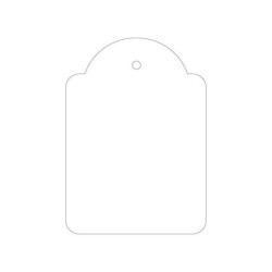 Etichette pendenti Apli bianche 50 x 70 mm 400 U.