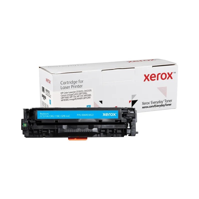 Xerox Everyday HP CC531A Cyan Cartucho de Toner Generico - Reemplaza 304A Xerox Everyday HP CC531A Cyan Cartucho de Toner Generico - Reemplaza 304A