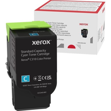 Cartuccia toner originale ciano Xerox C310/C315 - 006R04357