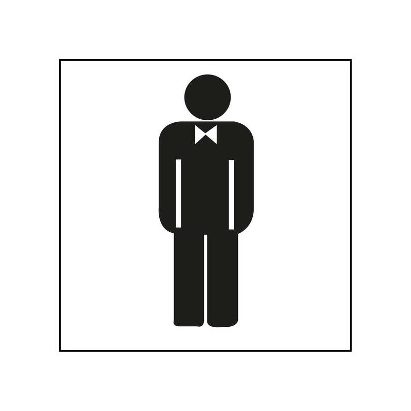 Etichetta segnaletica per bagno uomo Apli 1 U. Etichetta segnaletica per bagno uomo Apli 1 U.