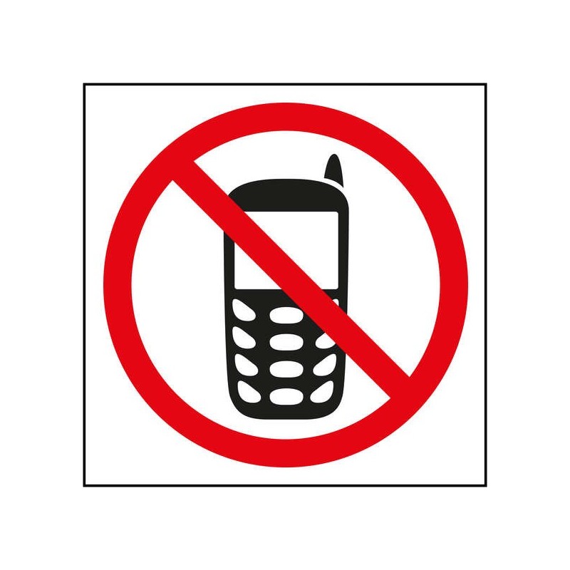 Etichetta Apli Segnaletica Divieto Telefono 1 Unità. Etichetta Apli Segnaletica Divieto Telefono 1 Unità.