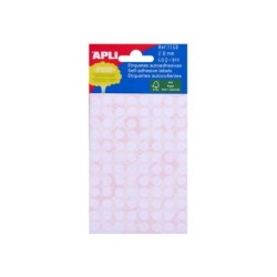 Apli Etiquetas Minibolsa Blancas Ø 8.0mm 5 Hojas