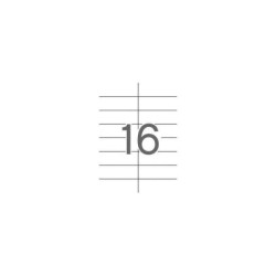 Apli Etiquetas Blancas Permanentes 105.0 x 37.0mm 25 Hojas