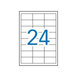 Apli Etiquetas Blancas Resistentes Intemperie 64.6 x 33.8mm 20 Hojas
