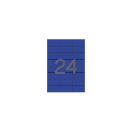Apli Etiquetas Azules Permanentes 70.0 x 37.0mm 20 Hojas