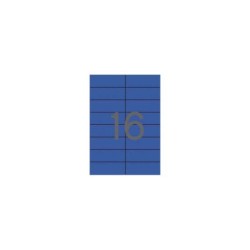 Apli Etiquetas Azules Permanentes 105.0 x 37.0mm 20 Hojas